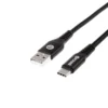 Kabel USB Typ A do USB Typ C 2m Przewód USB 2.0 Czarny PET - obrazek 3