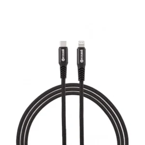 Kabel USB Typ C na Lightning 2m Przewód do iPhone iPad USB 2.0 PET Czarny