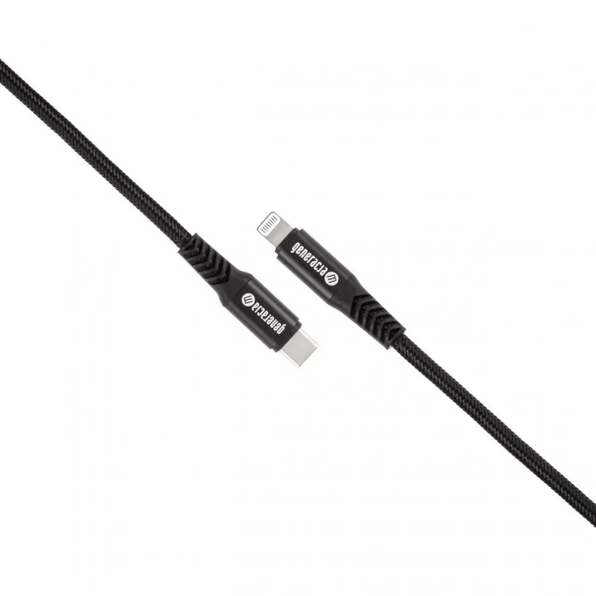 Kabel USB Typ C na Lightning 2m Przewód do iPhone iPad USB 2.0 PET Czarny - obrazek 3