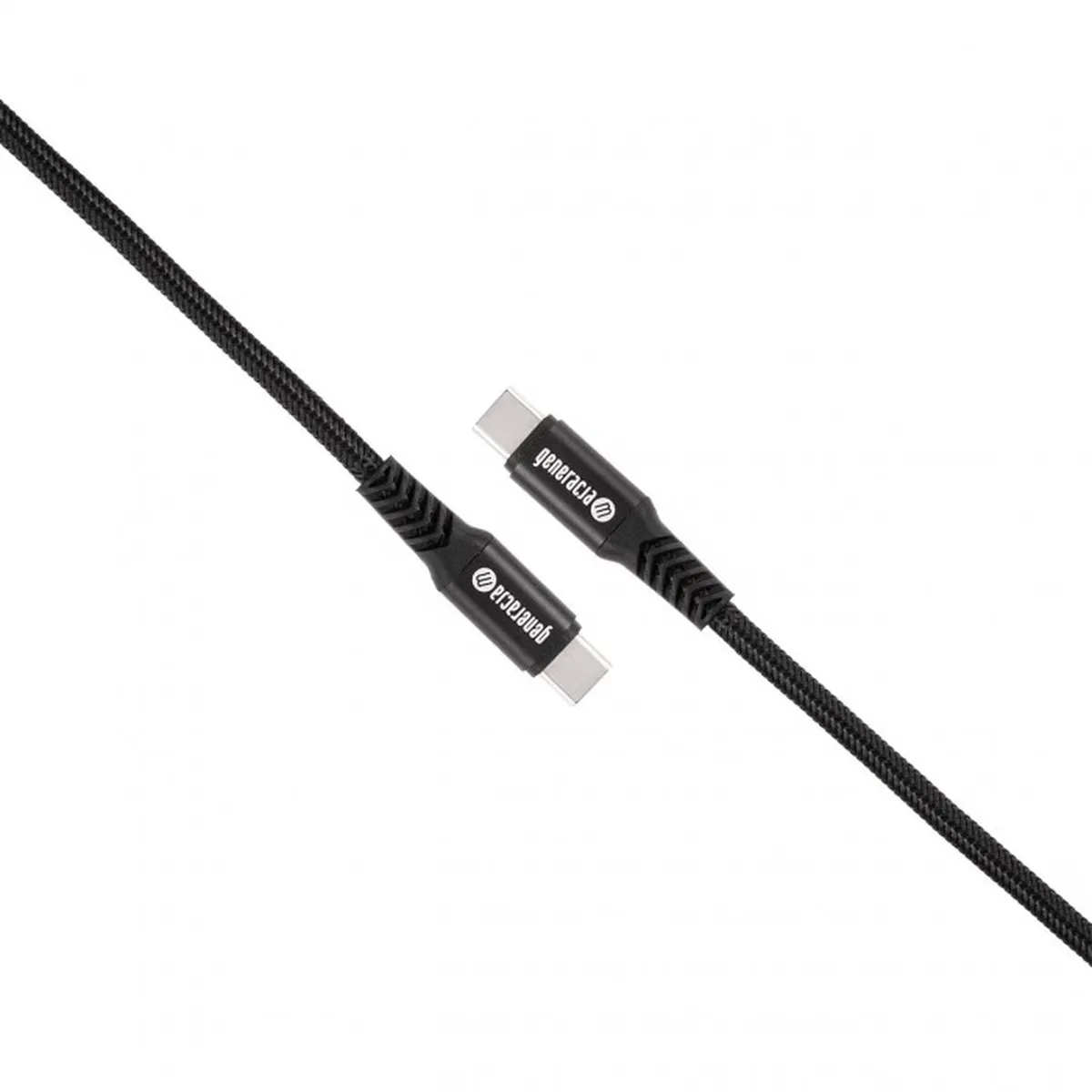 Kabel USB Typ C do USB Typ C 1,5m Przewód USB 3.2 100W 10 Gb/s Czarny PET - obrazek 3