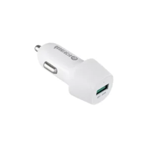 Ładowarka samochodowa 30W USB-A QC Biała