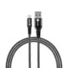 Kabel USB-A do USB-C 1,3m Przewód USB 3.2 60W 10 Gb/s Czarny Nylon