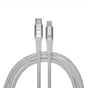 Kabel USB-C na Lightning 1,3m Przewód USB 2.0 27W Biały Nylon