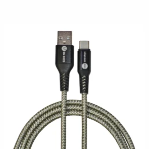 Kabel USB-A do USB-C 1,3m Przewód USB 2.0 60W 480 Mb/s Zielony Nylon