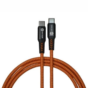 Kabel USB-C do USB-C 1,3m Przewód USB 2.0 60W Pomarańczowy